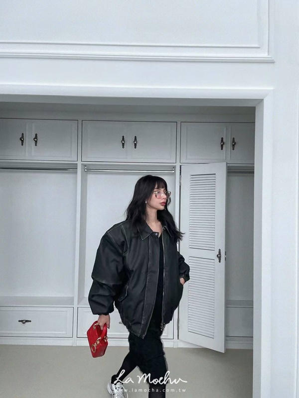復古皮質夾克外套(ELEANORE清單)